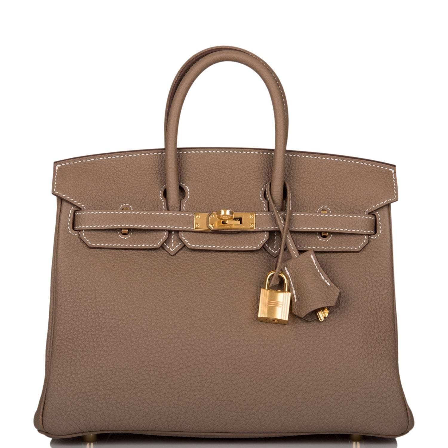 Hermes Birkin 25 Etoupe Togo Gold Hardware - Exclusu