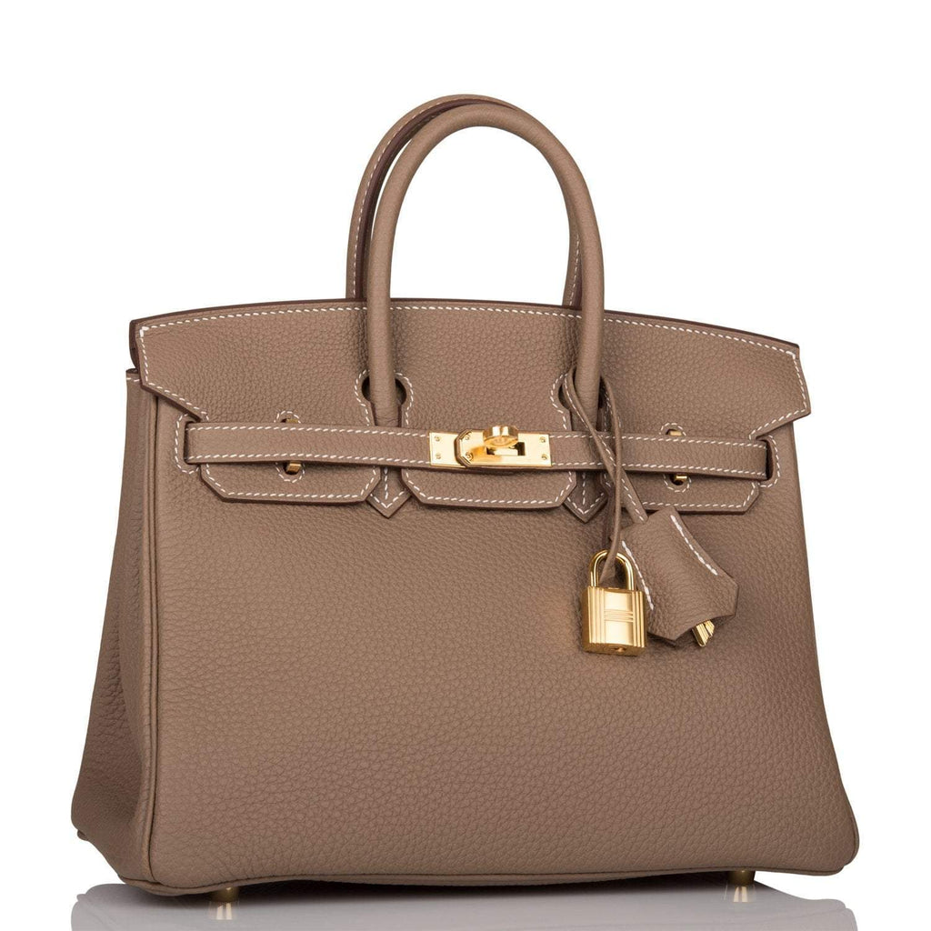 Hermes Birkin 25 Etoupe Togo Gold Hardware - Exclusu