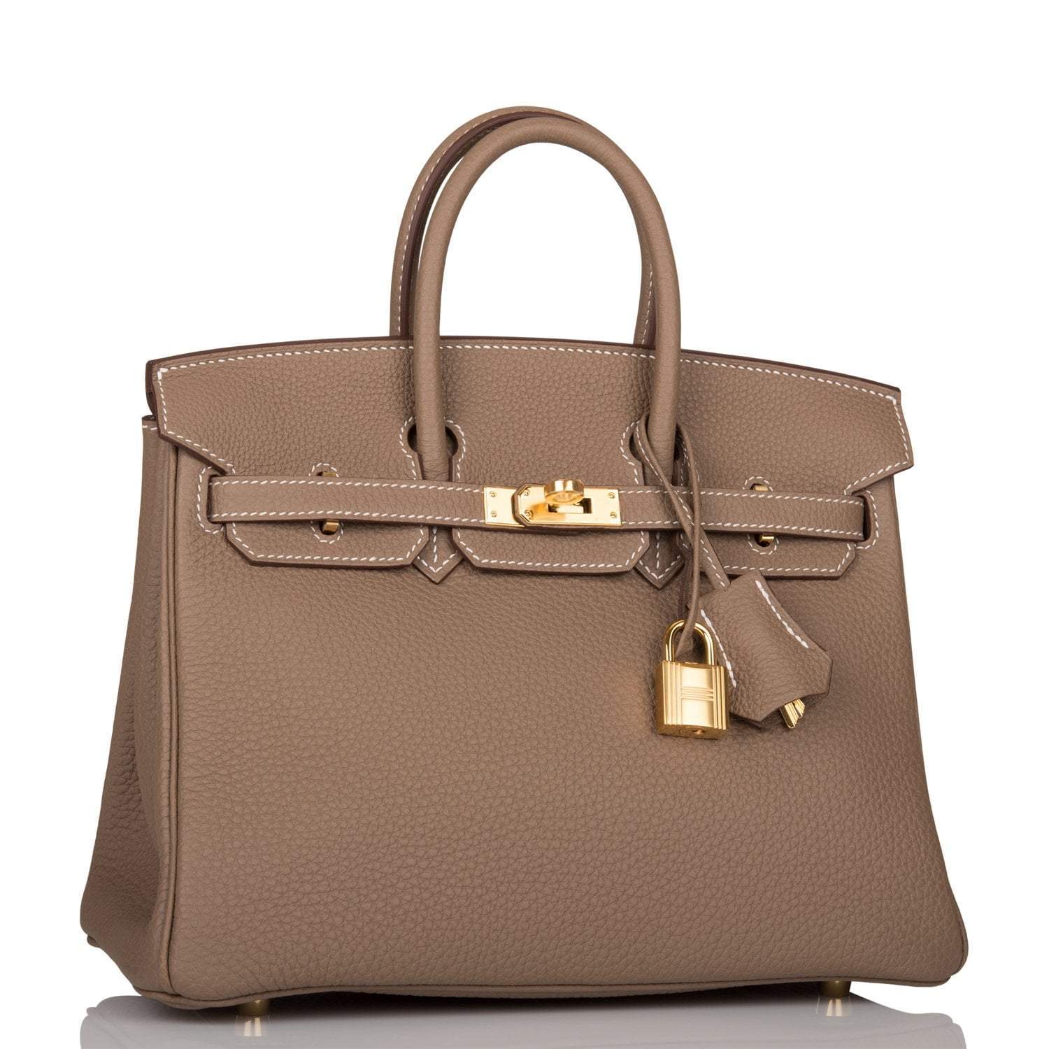 Hermes Birkin 25 Etoupe Togo Gold Hardware - Exclusu