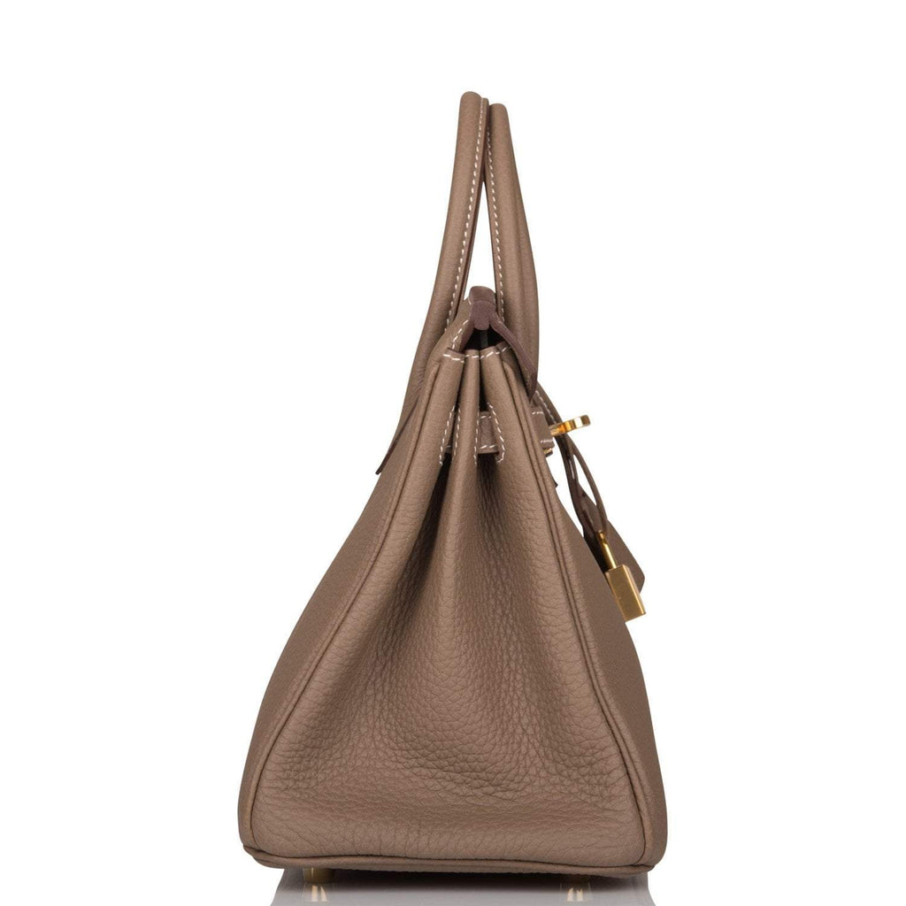 Hermes Birkin 25 Etoupe Togo Gold Hardware - Exclusu