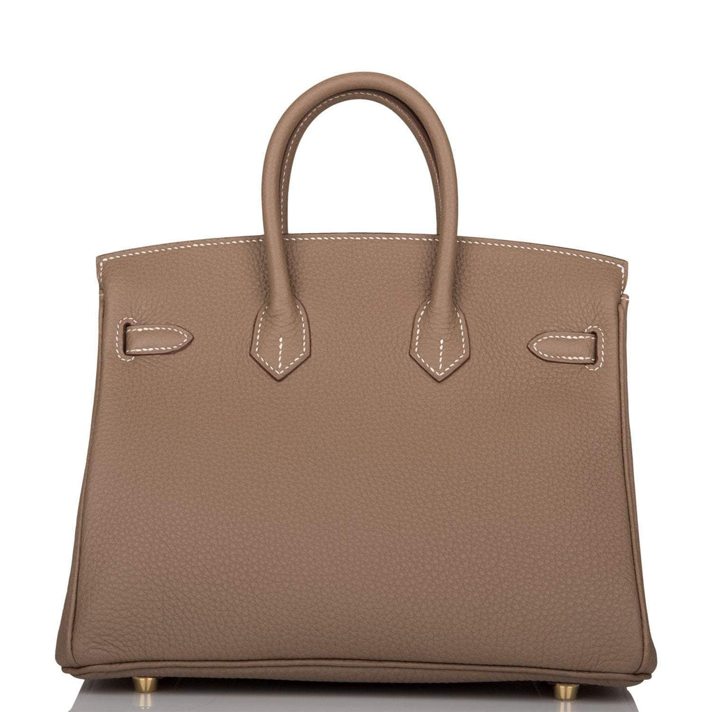 Hermes Birkin 25 Etoupe Togo Gold Hardware - Exclusu