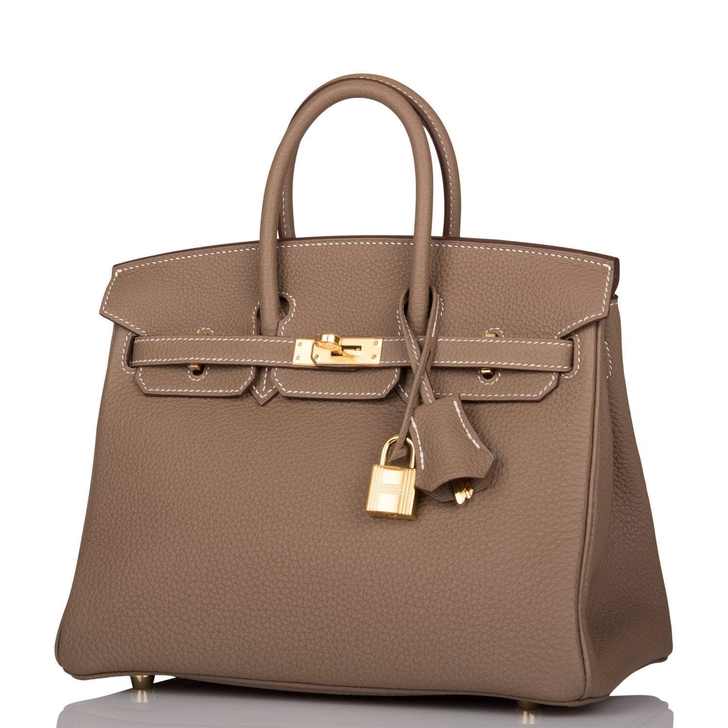 Hermes Birkin 25 Etoupe Togo Gold Hardware - Exclusu