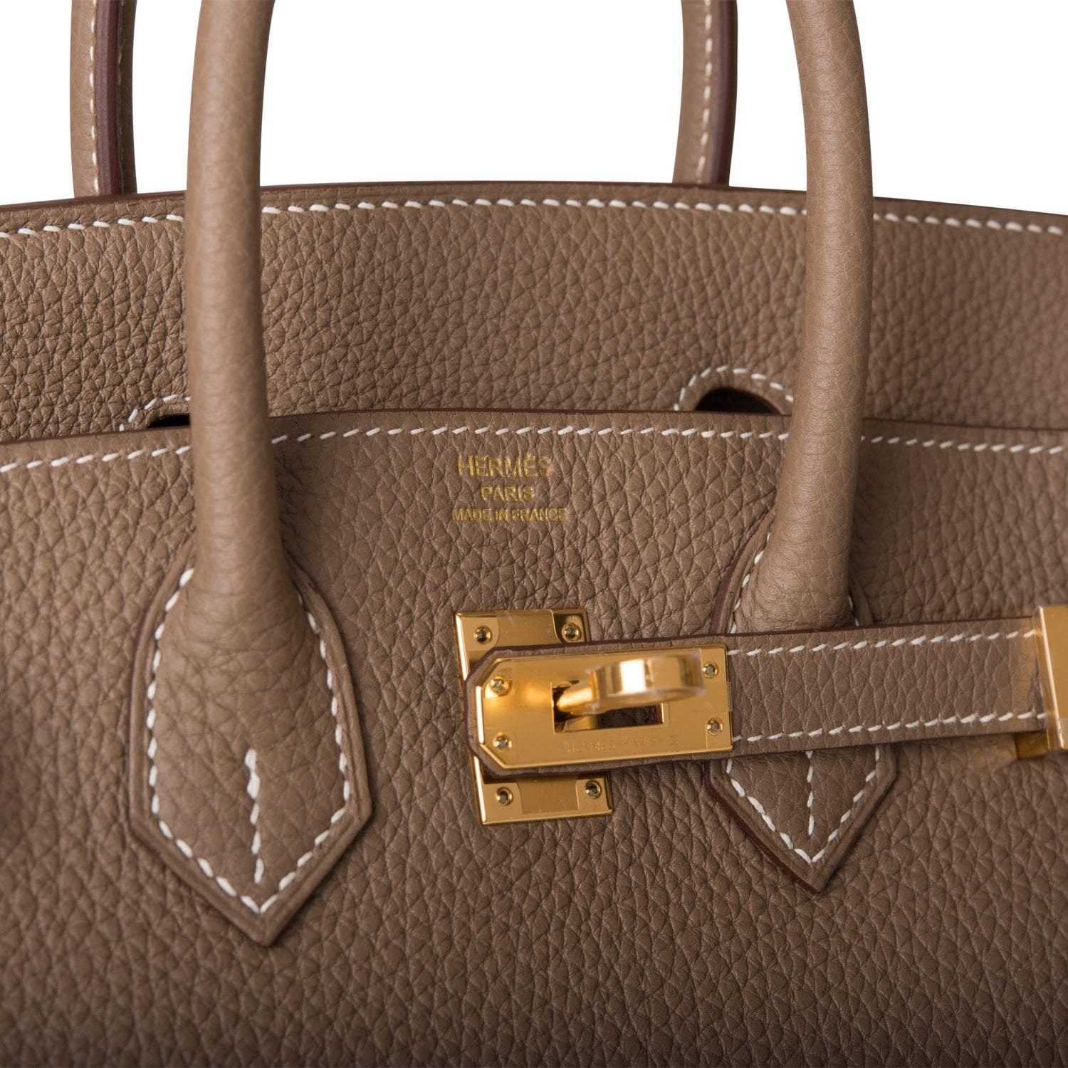 Hermes Birkin 25 Etoupe Togo Gold Hardware - Exclusu