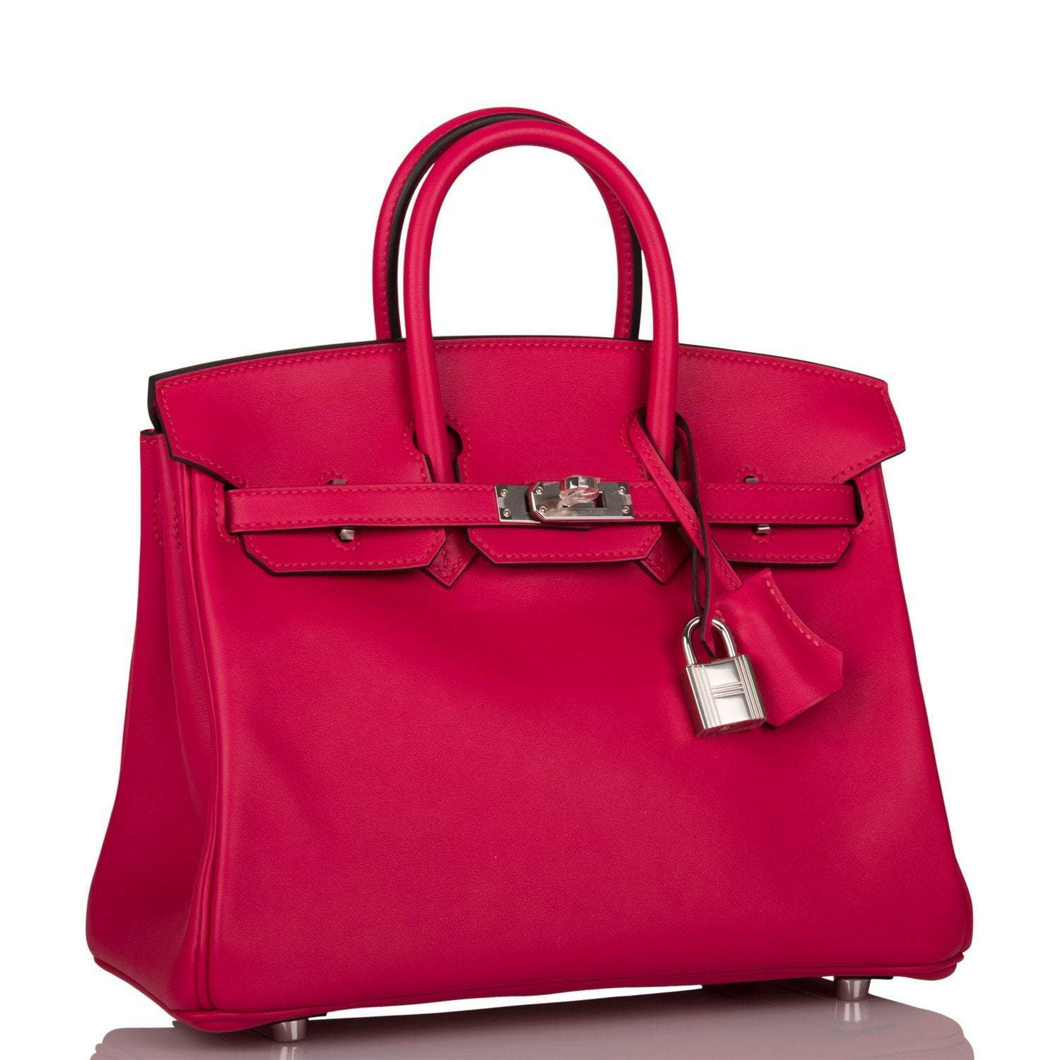 Hermes Birkin 25 Framboise Swift Palladium Hardware - Exclusu