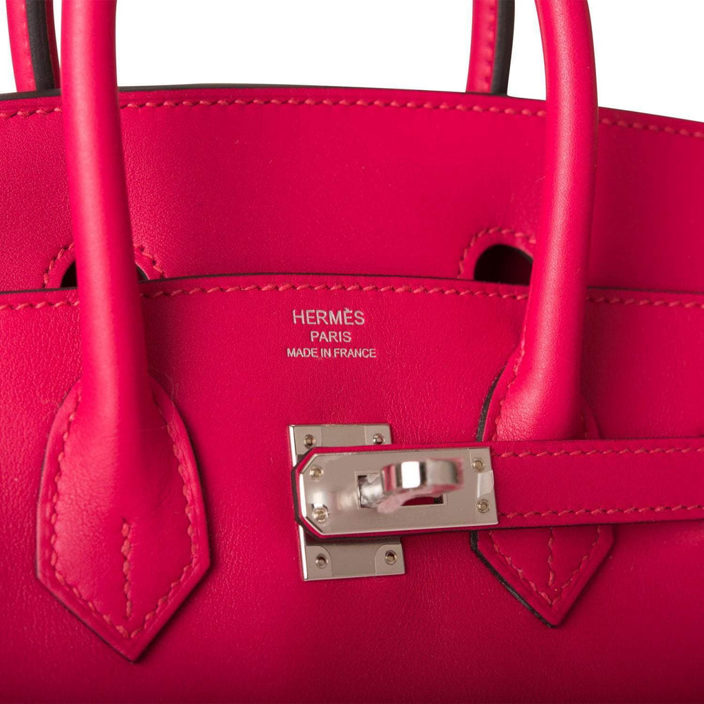 Hermes Birkin 25 Framboise Swift Palladium Hardware - Exclusu