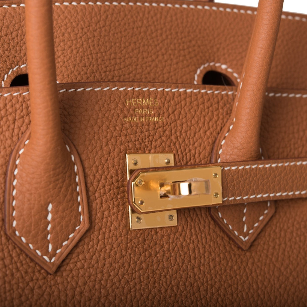 Hermes Birkin 25 Gold Togo Gold Hardware - Exclusu