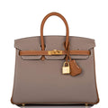 Hermes Birkin 25 Gris Asphalte and Gold Togo Brushed Gold Hardware - Exclusu