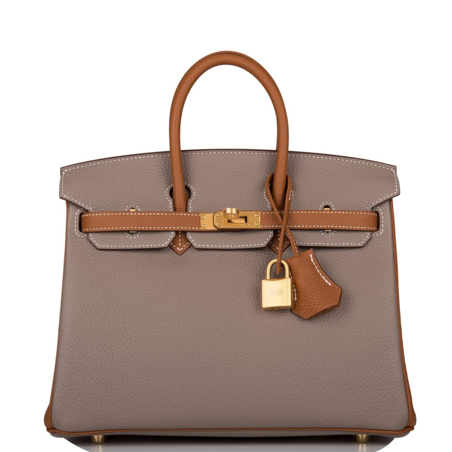 Hermes Birkin 25 Gris Asphalte and Gold Togo Brushed Gold Hardware - Exclusu