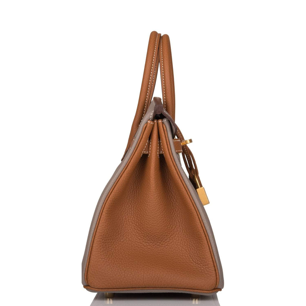 Hermes Birkin 25 Gris Asphalte and Gold Togo Brushed Gold Hardware - Exclusu