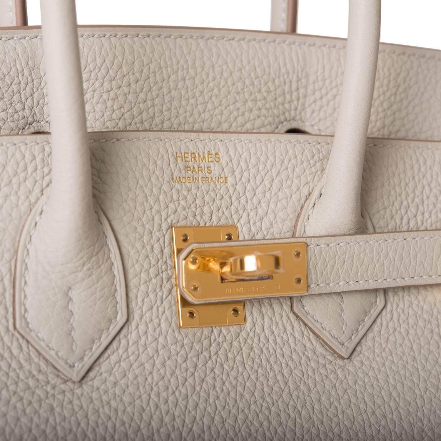 Hermes Birkin 25 Gris Perle Togo Gold Hardware - Exclusu