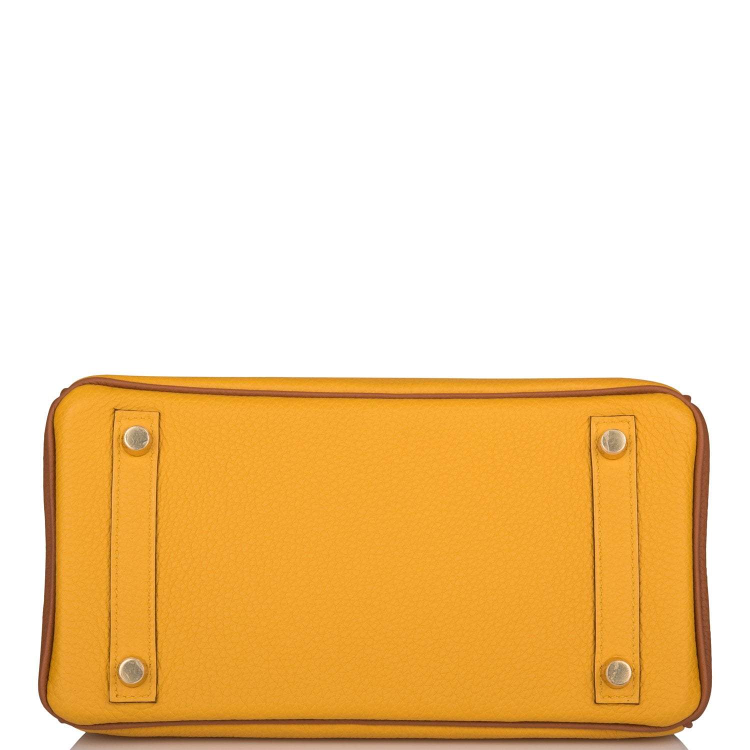 Hermes Birkin 25 Jaune Ambre and Gold Togo Permabrass Hardware - Exclusu