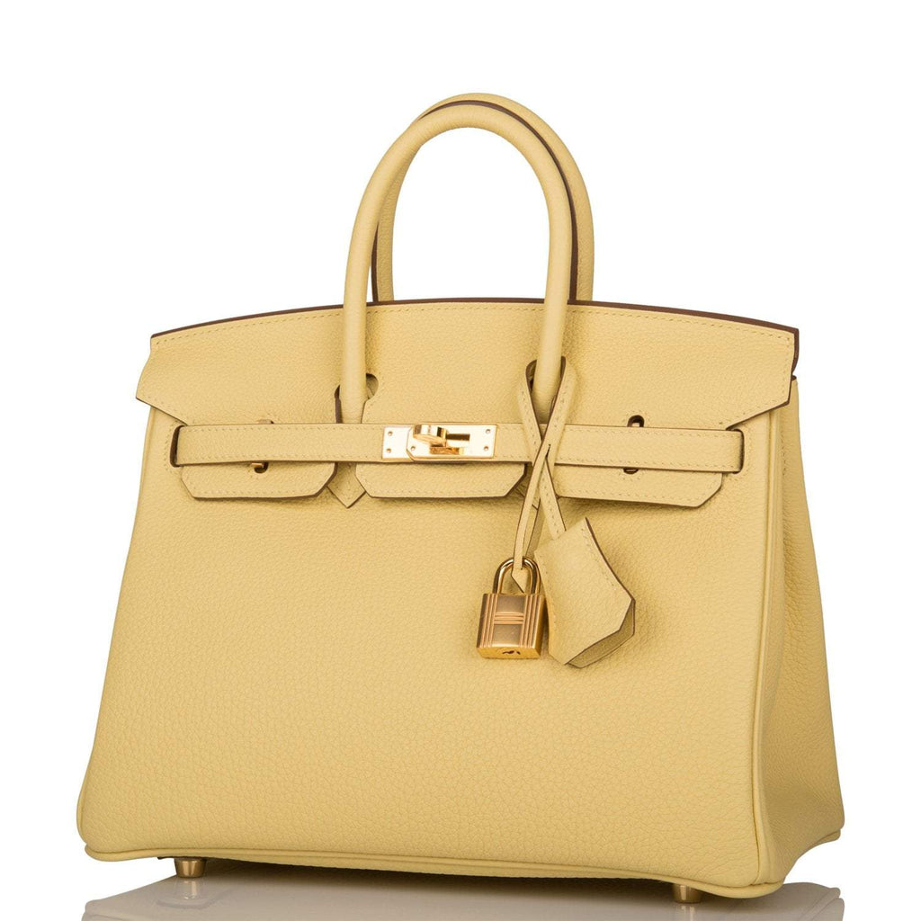 Hermes Birkin 25 Jaune Poussin Togo Gold Hardware - Exclusu