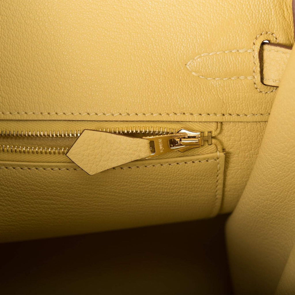 Hermes Birkin 25 Jaune Poussin Togo Gold Hardware - Exclusu
