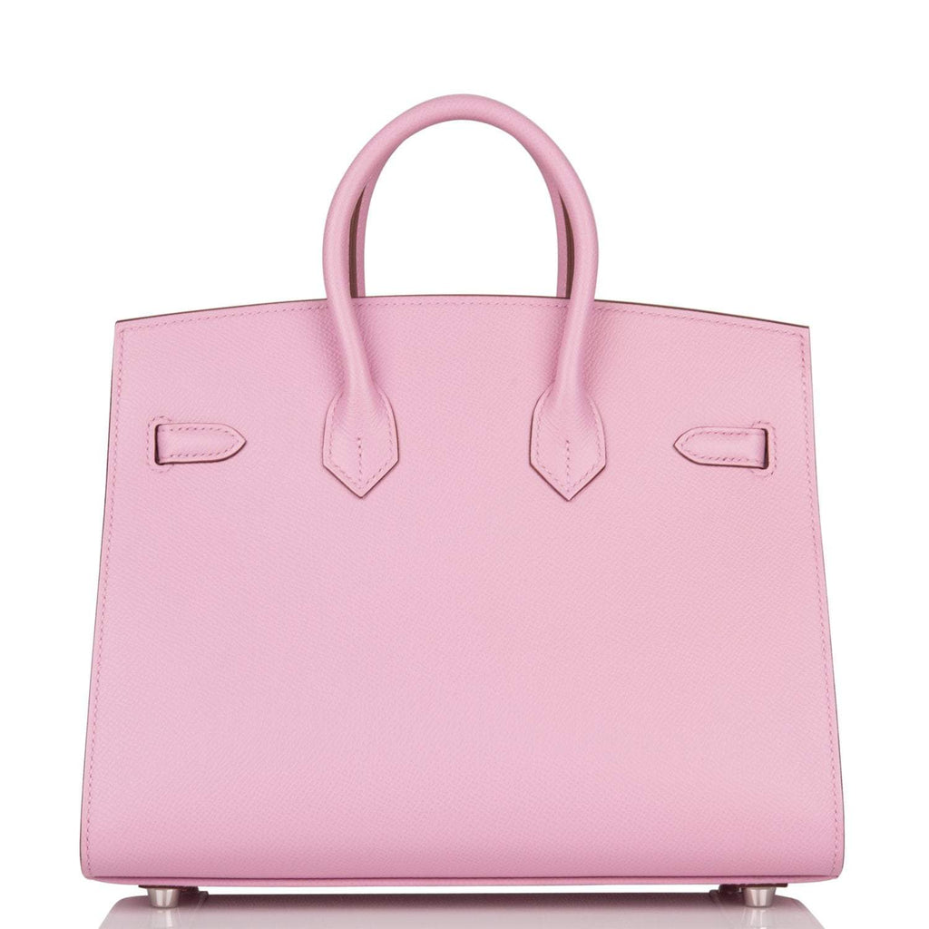 Hermes Birkin 25 Mauve Sylvestre Sellier Veau Madame Palladium Hardware - Exclusu