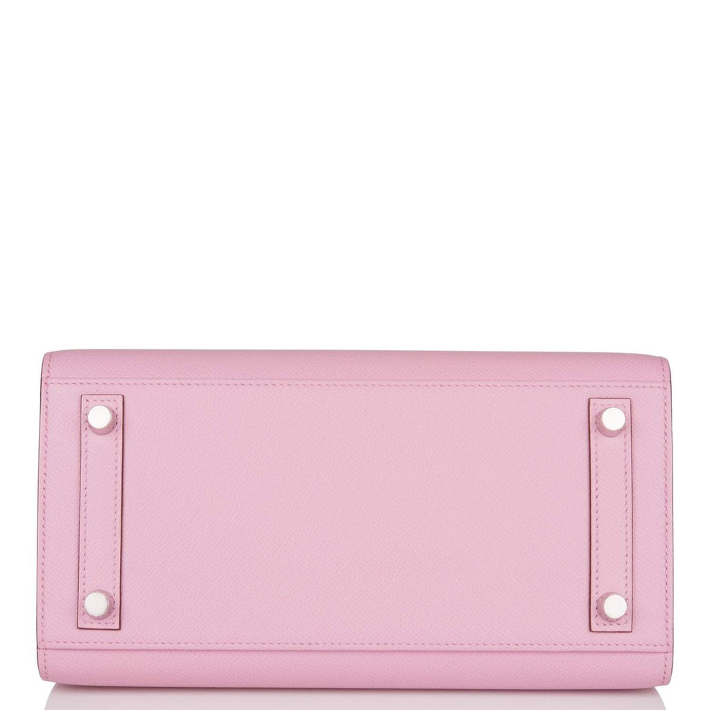 Hermes Birkin 25 Mauve Sylvestre Sellier Veau Madame Palladium Hardware - Exclusu