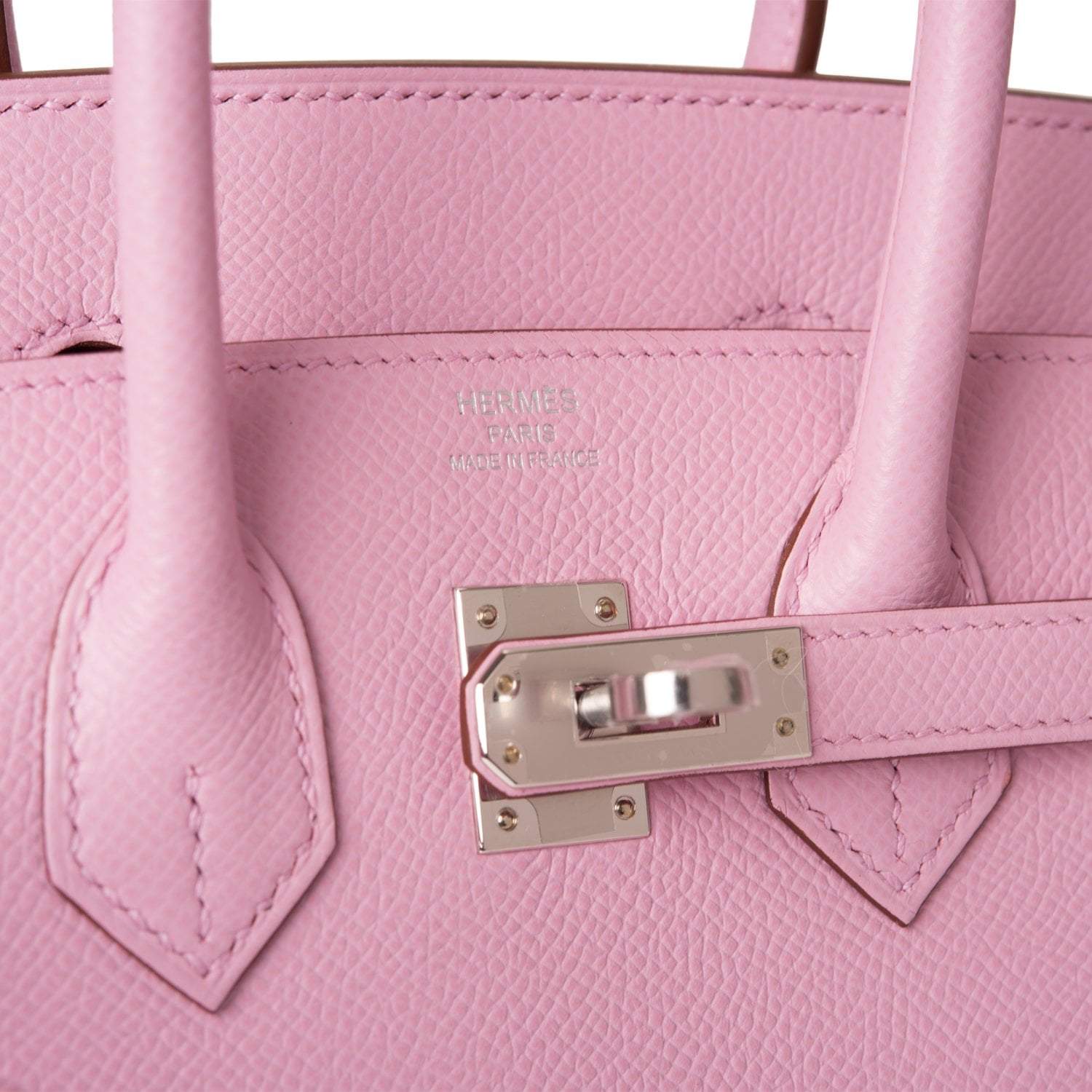 Hermes Birkin 25 Mauve Sylvestre Sellier Veau Madame Palladium Hardware - Exclusu