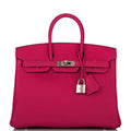 Hermes Birkin 25 Rose Mexico Togo Palladium Hardware - Exclusu