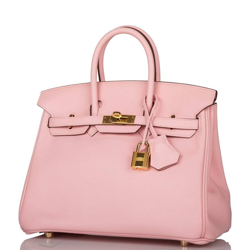 Hermes Birkin 25 Rose Sakura Swift Gold Hardware - Exclusu