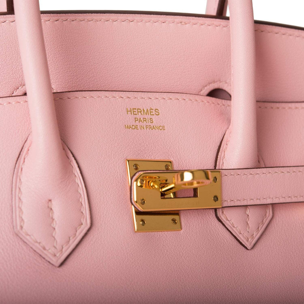 Hermes Birkin 25 Rose Sakura Swift Gold Hardware - Exclusu
