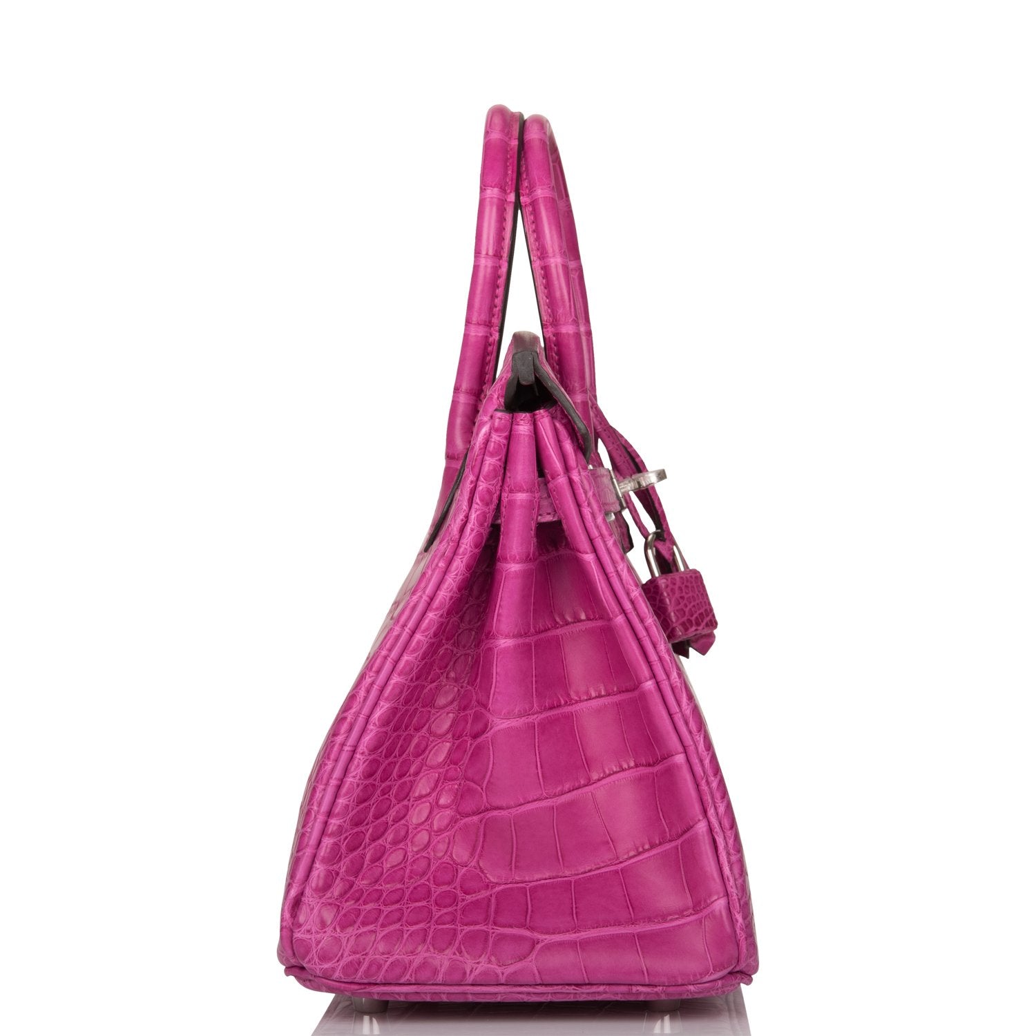 Hermes Birkin 25 Rose Scheherazade Matte Alligator Palladium Hardware - Exclusu