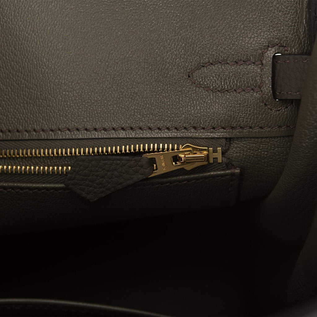 Hermes Birkin 25 Vert de Gris Togo Gold Hardware - Exclusu