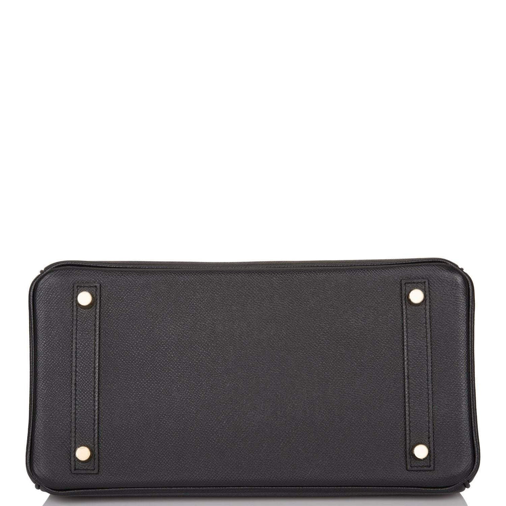 Hermes Birkin 30 Black Epsom Gold Hardware - Exclusu