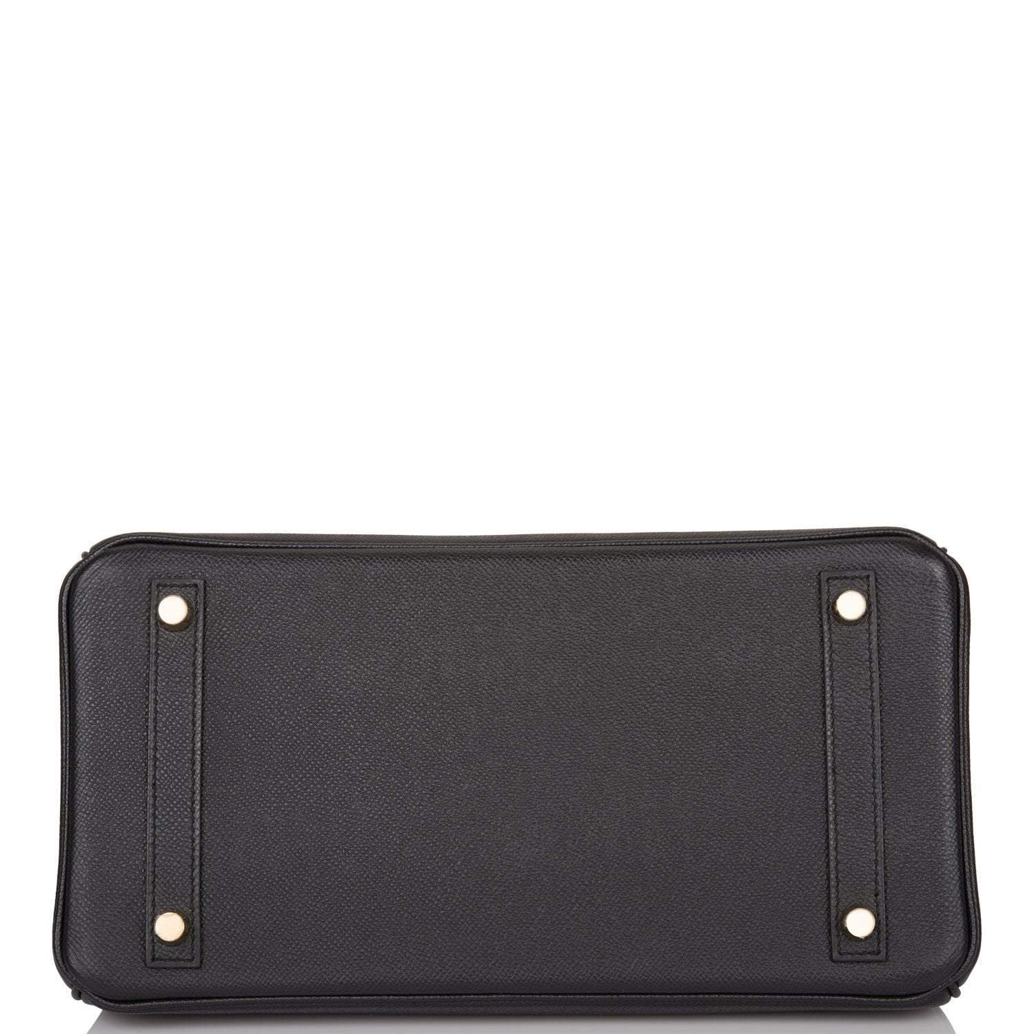 Hermes Birkin 30 Black Epsom Gold Hardware - Exclusu