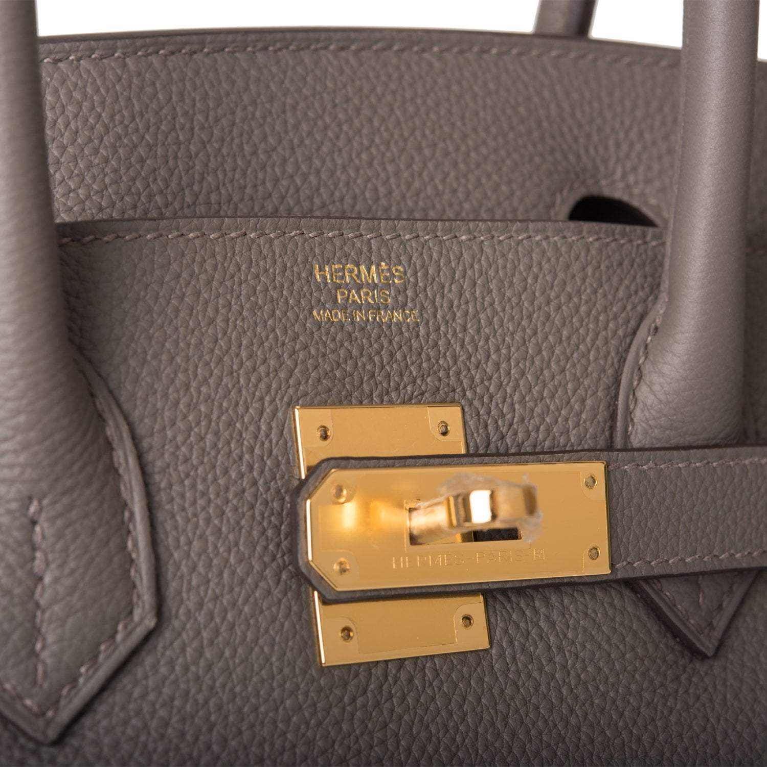 Hermes Birkin 30 Etain Togo Gold Hardware - Exclusu