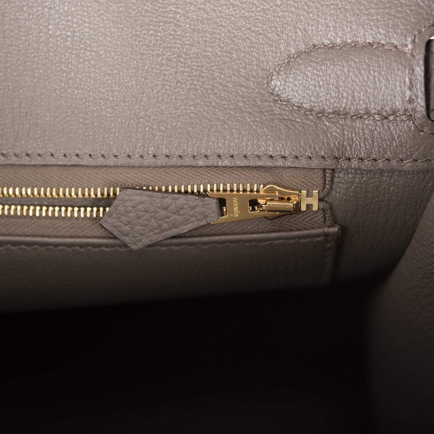Hermes Birkin 30 Etain Togo Gold Hardware - Exclusu