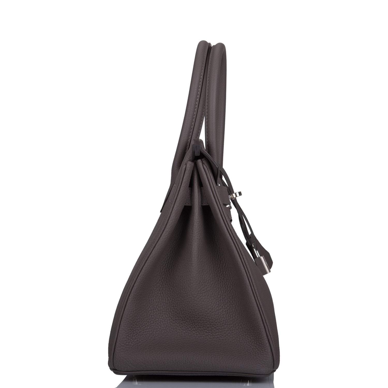 Hermes Birkin 30 Etain Togo Palladium Hardware - Exclusu