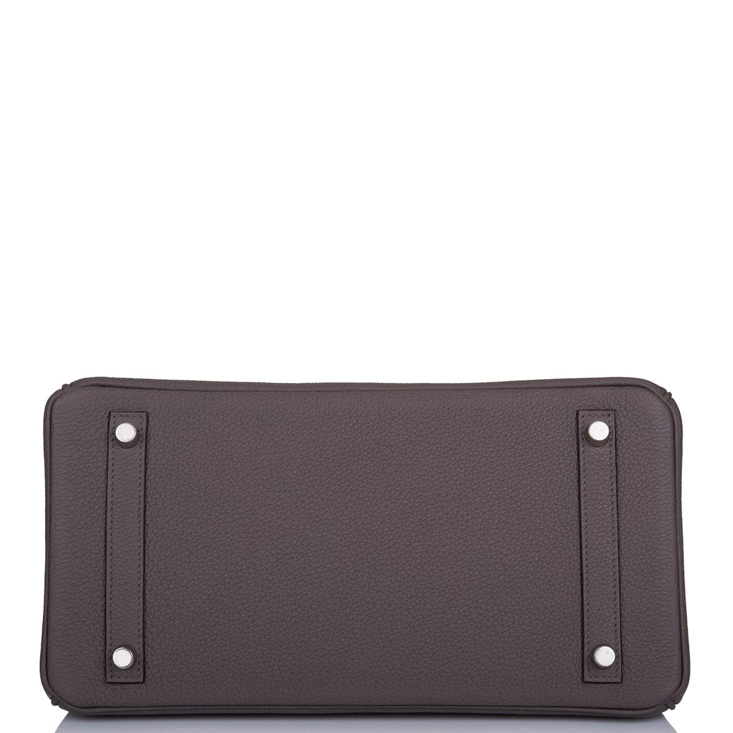 Hermes Birkin 30 Etain Togo Palladium Hardware - Exclusu