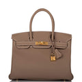 Hermes Birkin 30 Etoupe Togo Gold Hardware - Exclusu