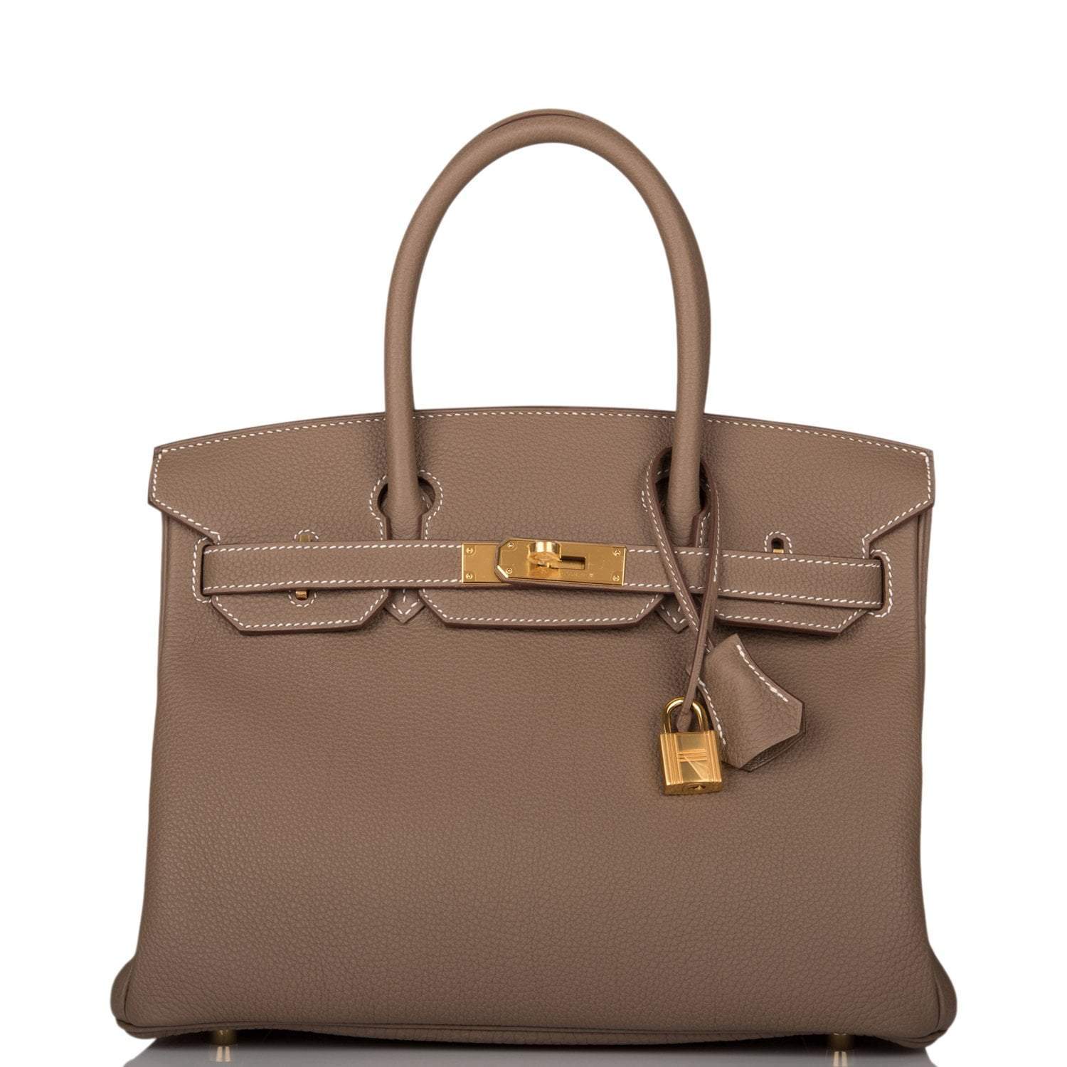 Hermes Birkin 30 Etoupe Togo Gold Hardware - Exclusu