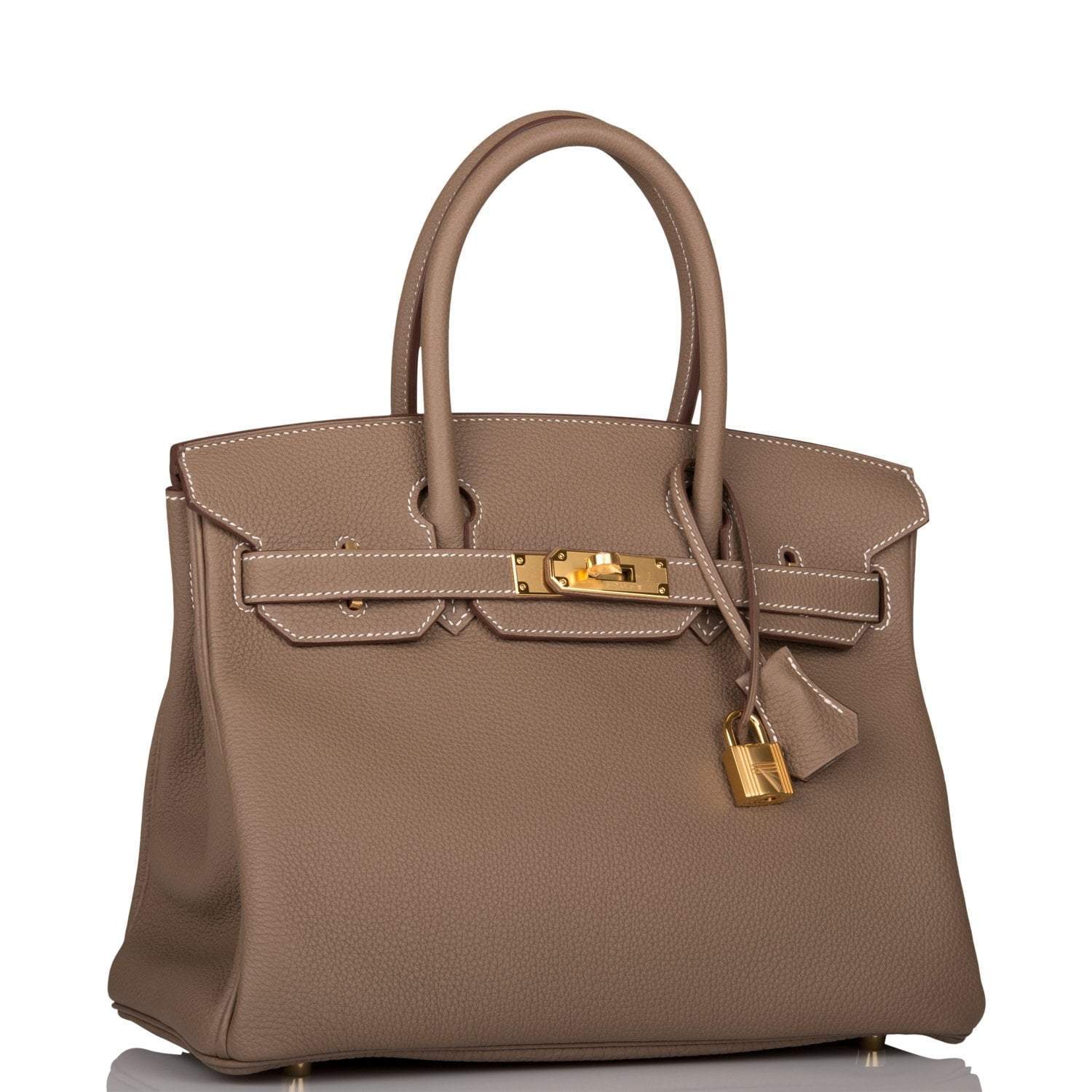 Hermes Birkin 30 Etoupe Togo Gold Hardware - Exclusu