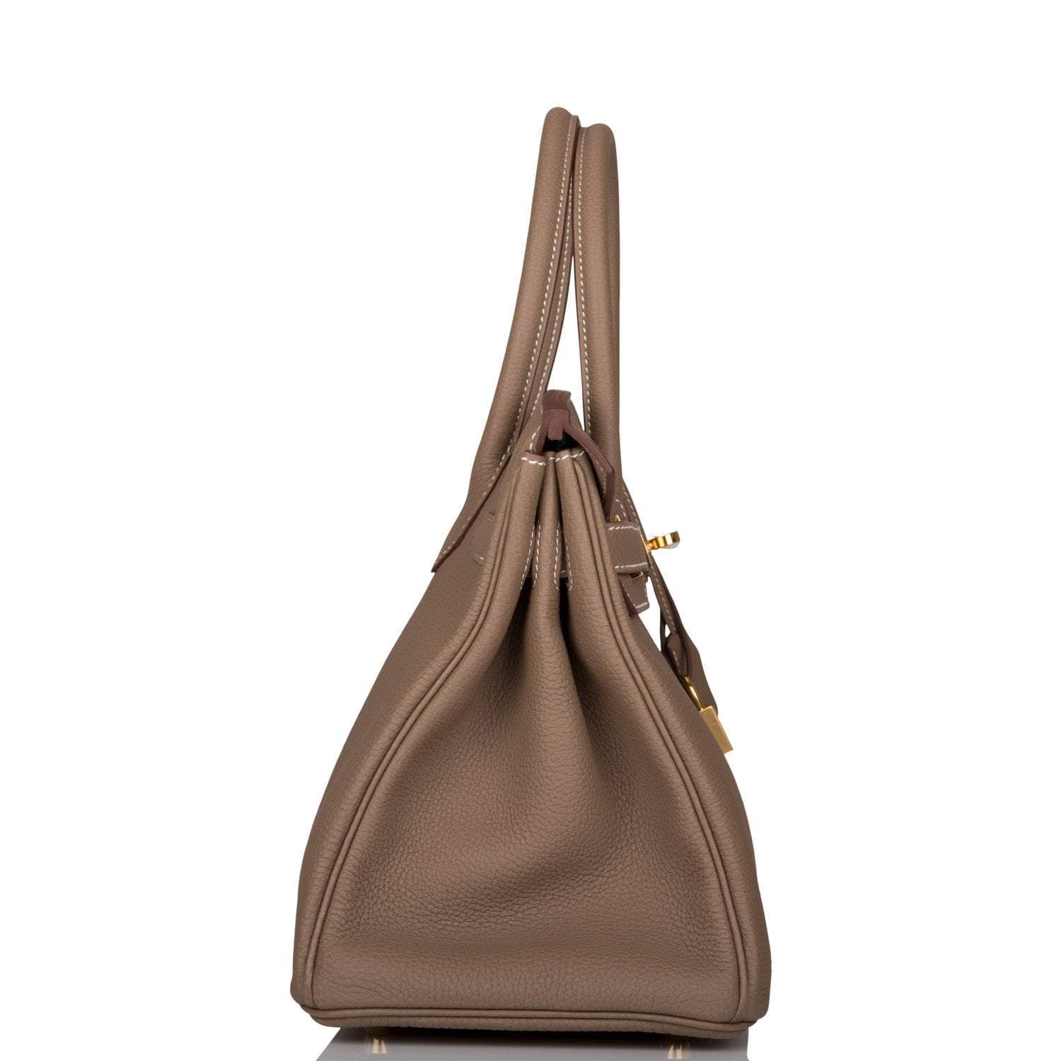 Hermes Birkin 30 Etoupe Togo Gold Hardware - Exclusu