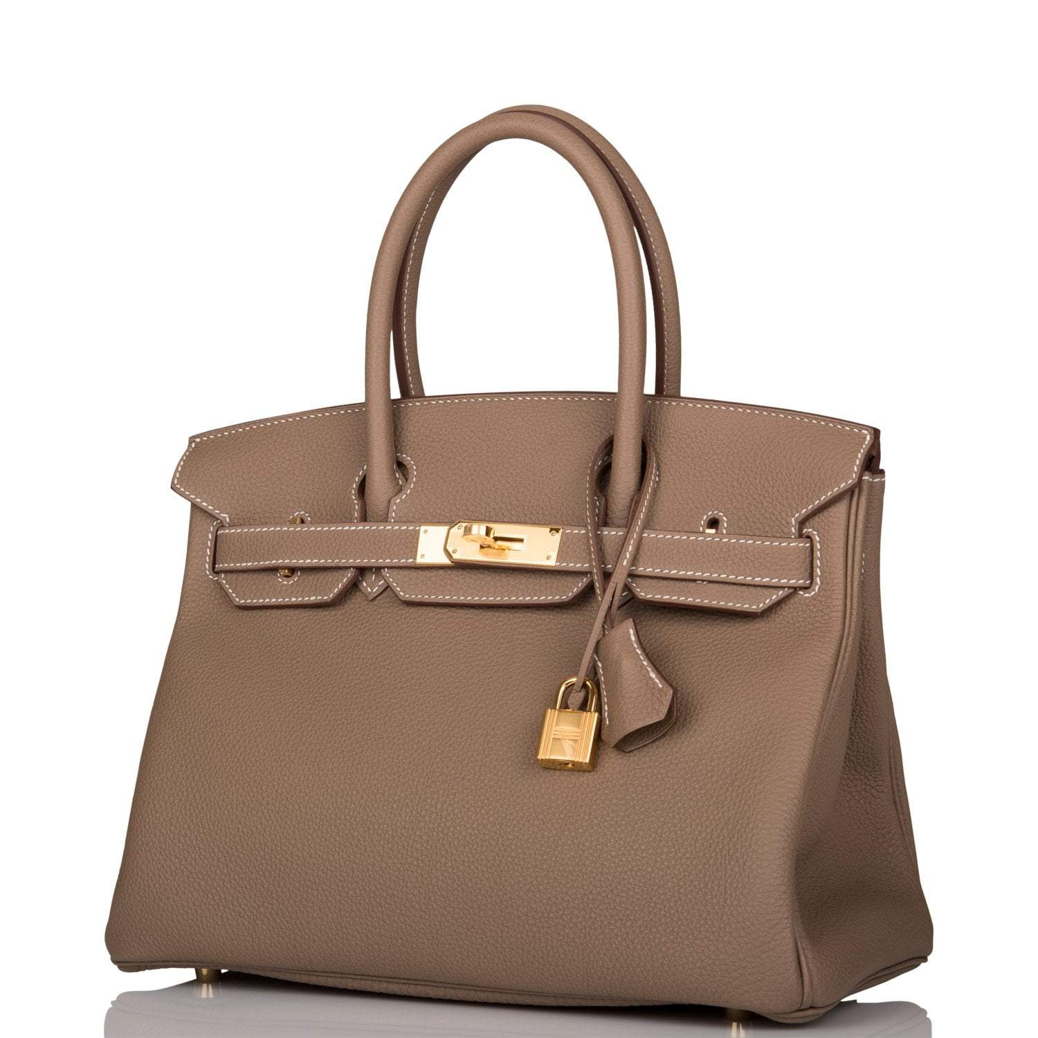 Hermes Birkin 30 Etoupe Togo Gold Hardware - Exclusu