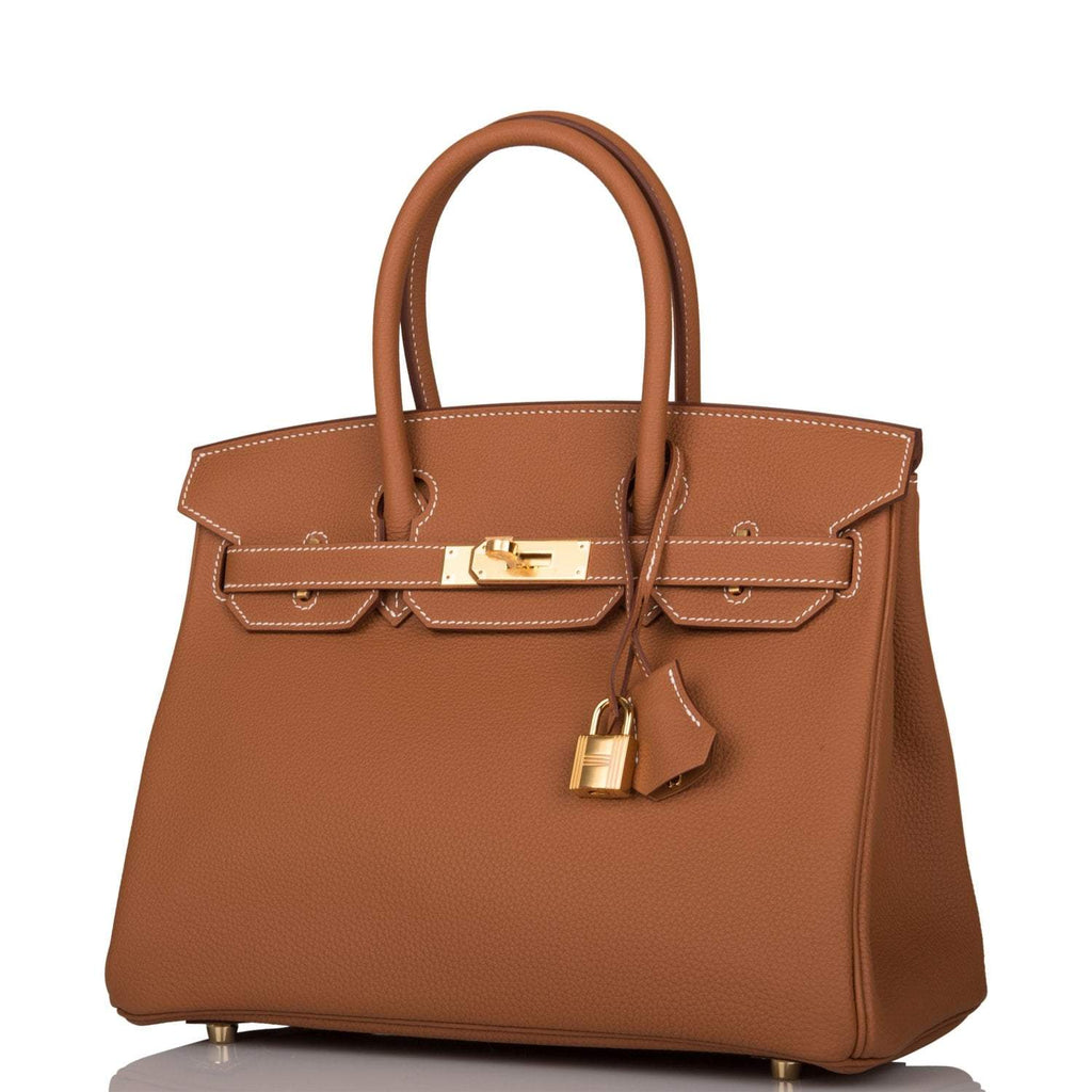 Hermes Birkin 30 Gold Togo Gold Hardware - Exclusu