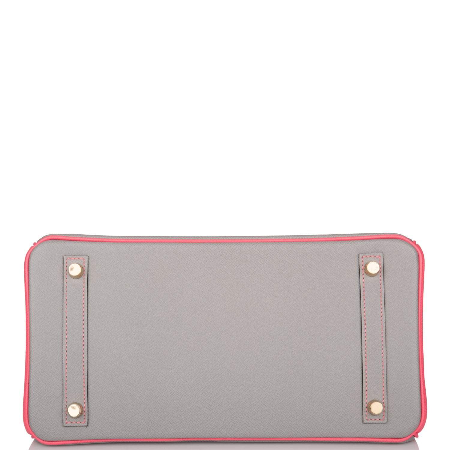 Hermes Birkin 30 Gris Mouette and Rose Azalee Epsom Permabrass Hardware - Exclusu