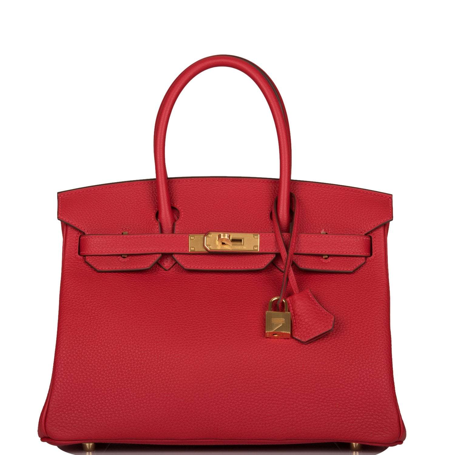 Hermes Birkin 30 Rouge Casaque Togo Gold Hardware - Exclusu