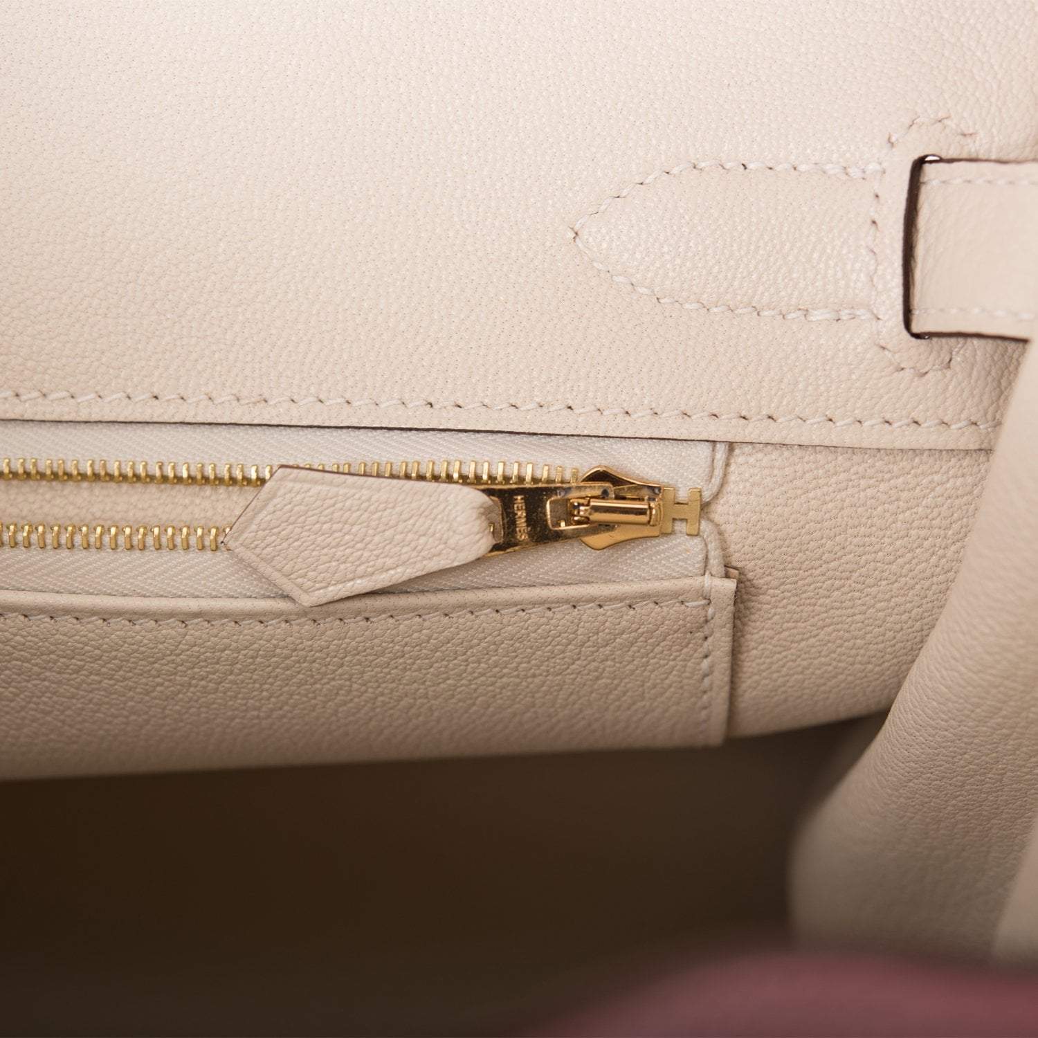 Hermes Birkin 30 Rouge H and Craie Togo Brushed Gold Hardware - Exclusu