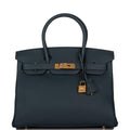 Hermes Birkin 30 Vert Cypress Clemence Gold Hardware - Exclusu