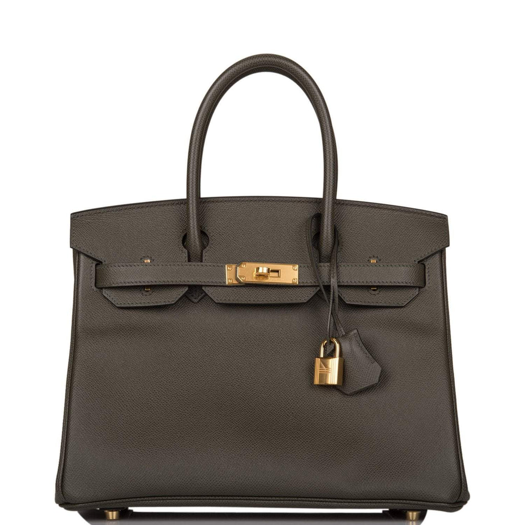 Hermes Birkin 30 Vert de Gris Epsom Gold Hardware - Exclusu