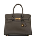 Hermes Birkin 30 Vert de Gris Epsom Gold Hardware - Exclusu