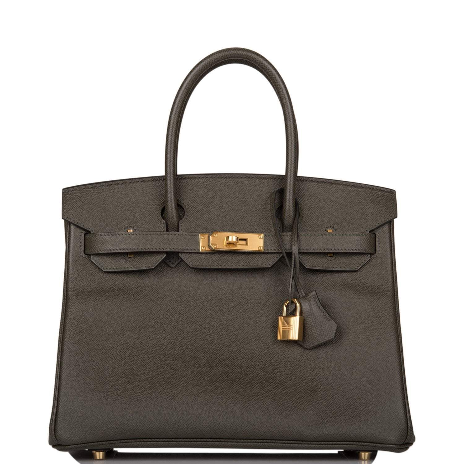 Hermes Birkin 30 Vert de Gris Epsom Gold Hardware - Exclusu