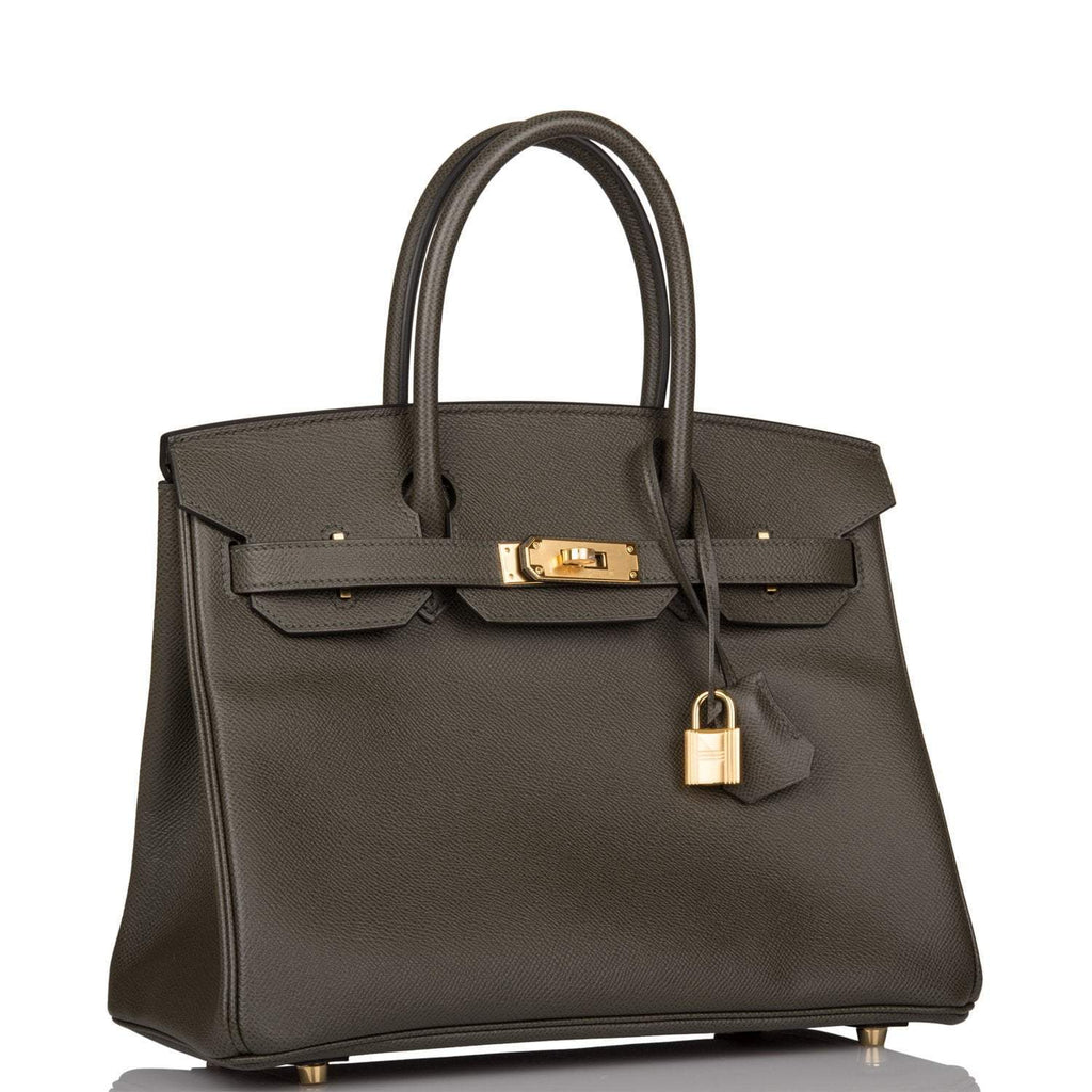 Hermes Birkin 30 Vert de Gris Epsom Gold Hardware - Exclusu