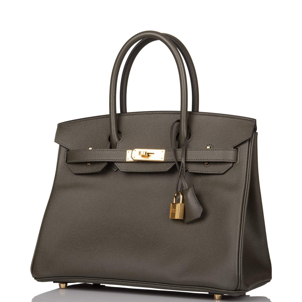 Hermes Birkin 30 Vert de Gris Epsom Gold Hardware - Exclusu