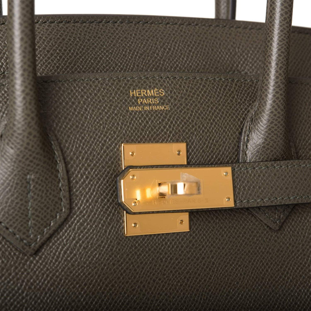 Hermes Birkin 30 Vert de Gris Epsom Gold Hardware - Exclusu