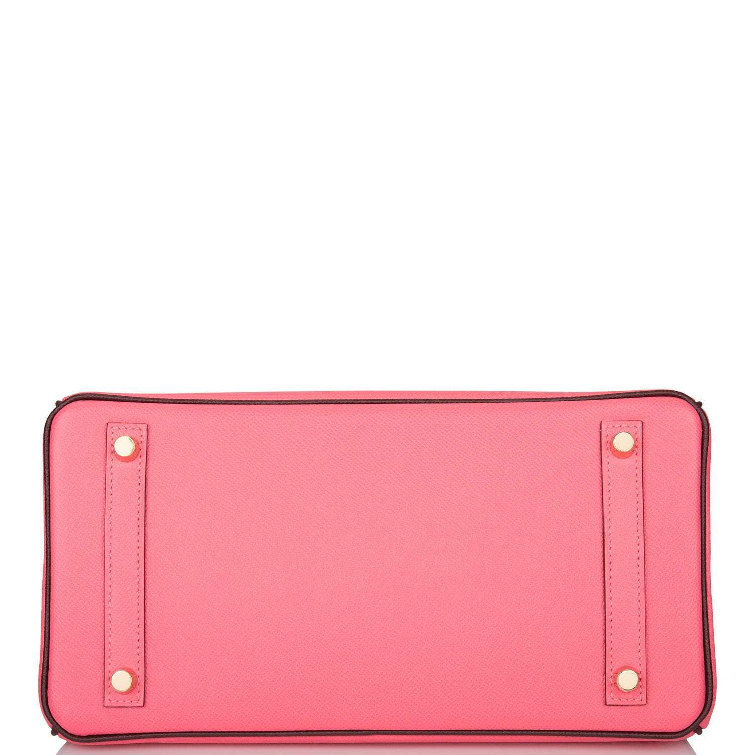 Hermes Birkin 30cm Bi-Color Rose Azalee and Bordeaux Epsom Gold Hardware - Exclusu