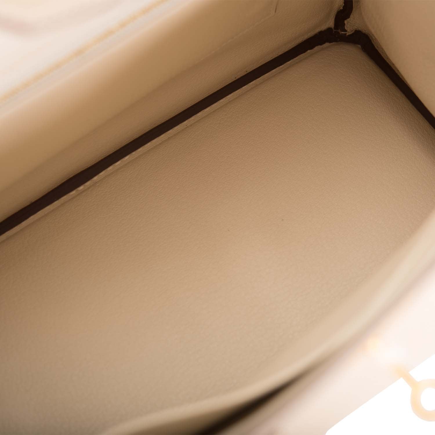 Hermes Birkin 30cm Bi-Color Trench and Craie Epsom Gold Hardware - Exclusu