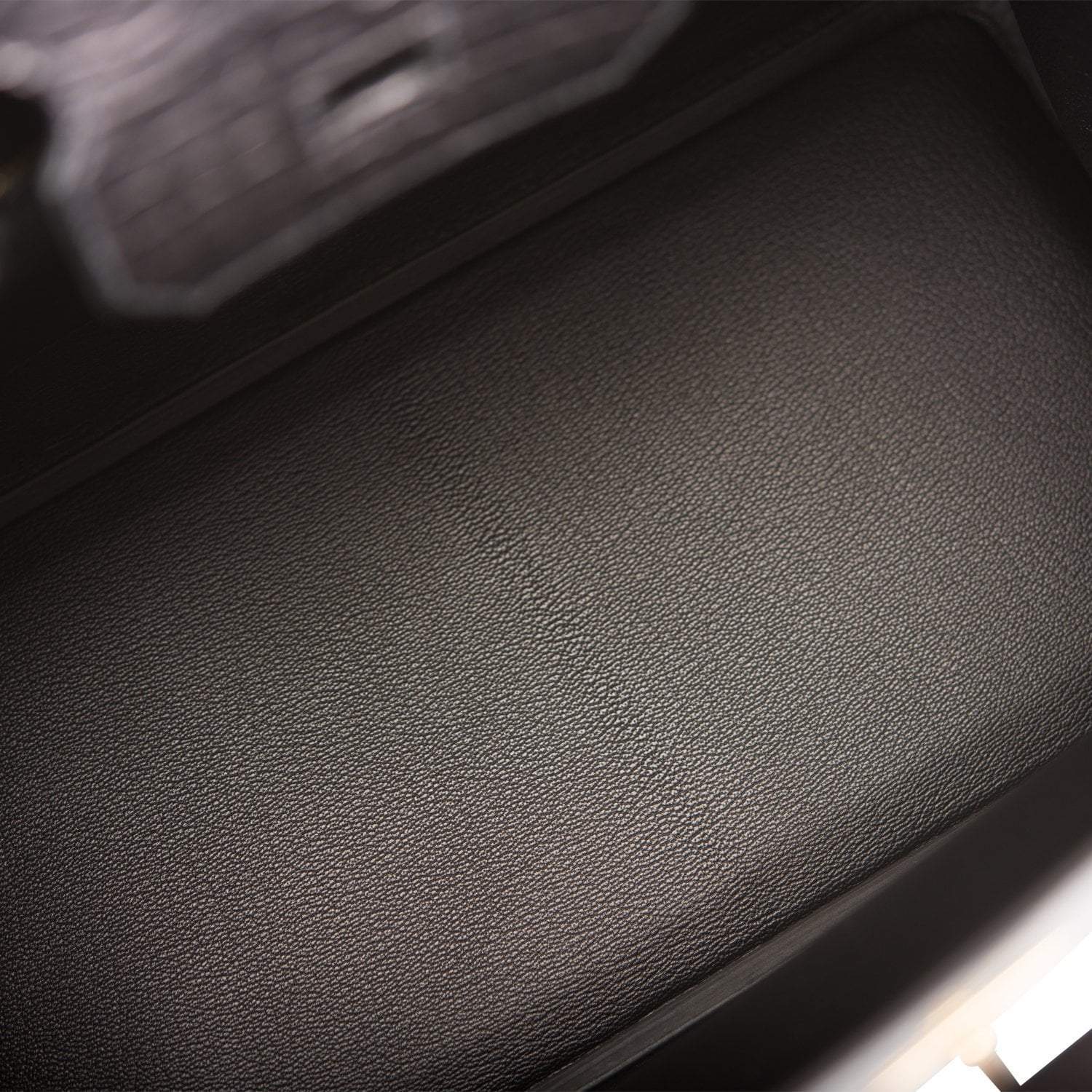 Hermes Birkin 30cm Black Matte Alligator Gold Hardware - Exclusu